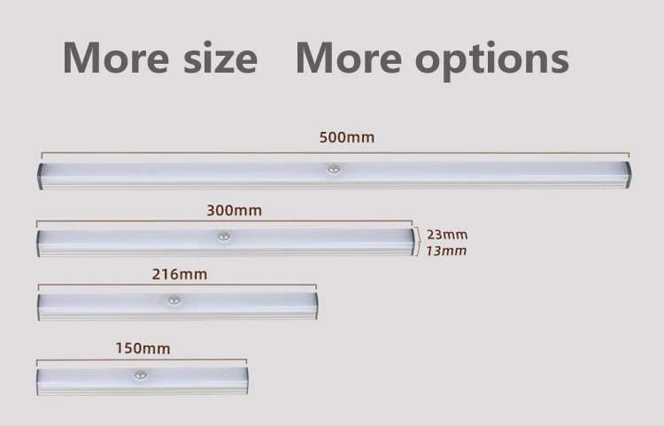 USB充电传感器夜灯无布线家庭过道衣橱抽屉运动传感器发光二极管灯