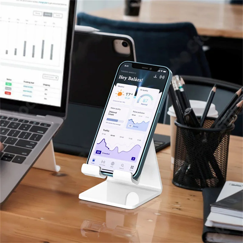 Wholesale Desktop Clear Phone Storage Holders Racks Mini Acrylic Mobile