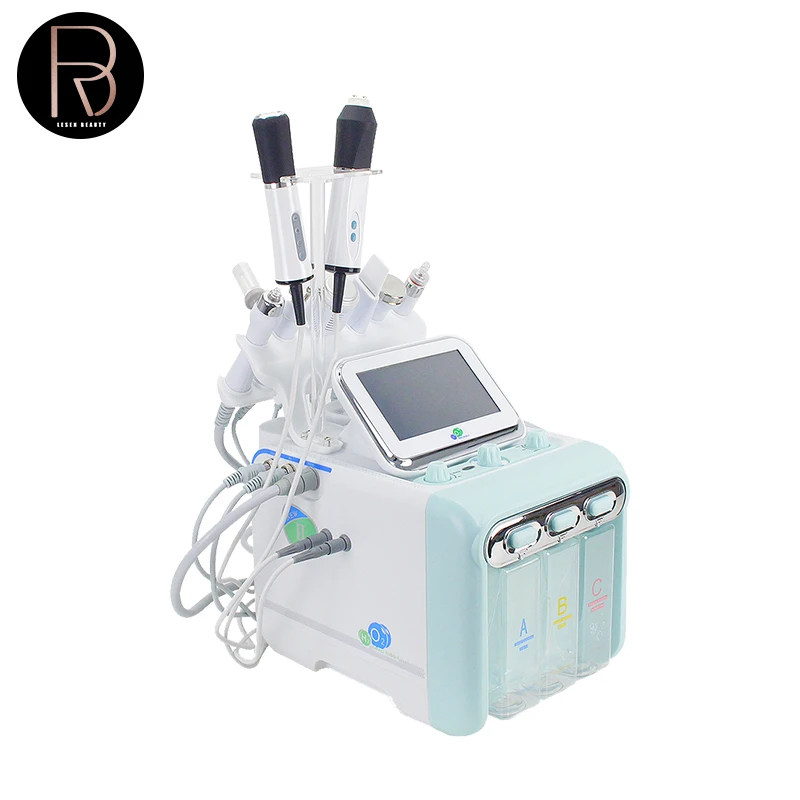Newest 8 in 1 Multi-Function Aqua Facial Dermabrasion Peeling Machine Beauty Equipment with US & ZA Plugs