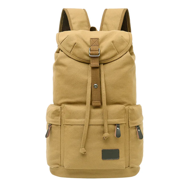 Casual trend canvas backpack large capacity travel retro bag student school bag outdoor mountaineering backpack