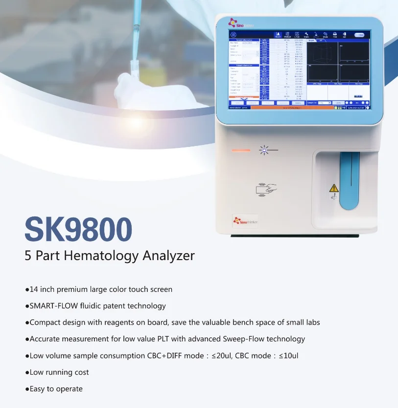 Mindray Automated Haematology Hematology Analyzer 5 Part Auto Blood ...