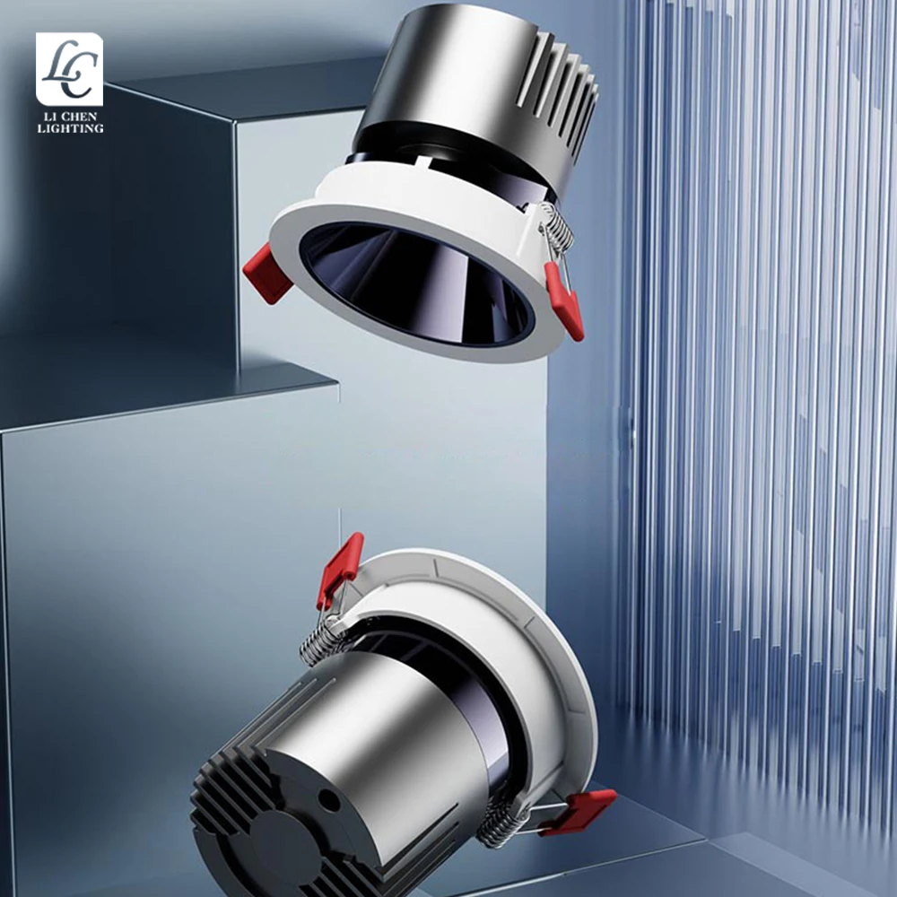LC2003 High Brightness Adjustable Indoor Recessed Aluminum 5-10w 10-15w 15-25w Round Ceiling Led Downlight