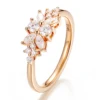 solid real 10K gold lab diamond ring