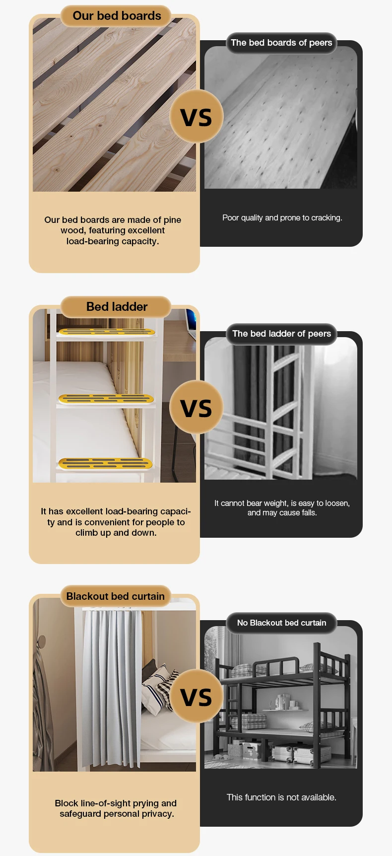 product double layer durable eco friendly space capsule dormitory bunk bed iron metal frame school apartment furniture-4