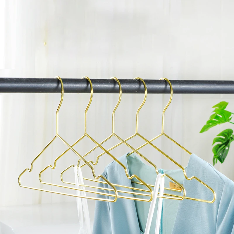 Coat Gold Hangers Clothes, Metal Hangers Clothes Gold