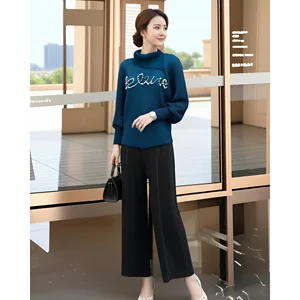 Fashion Stylish Batwing Sleeve Pullover Women's Loose Lazy Style 2026 New Spring Miyake Solid Button-Up Collar Non-Iron