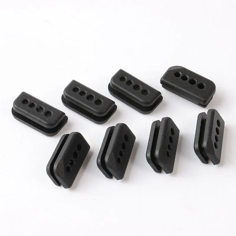Custom Rectangular Silicone Rubber Square Seal Grommet Cable Accessory Rubber Products