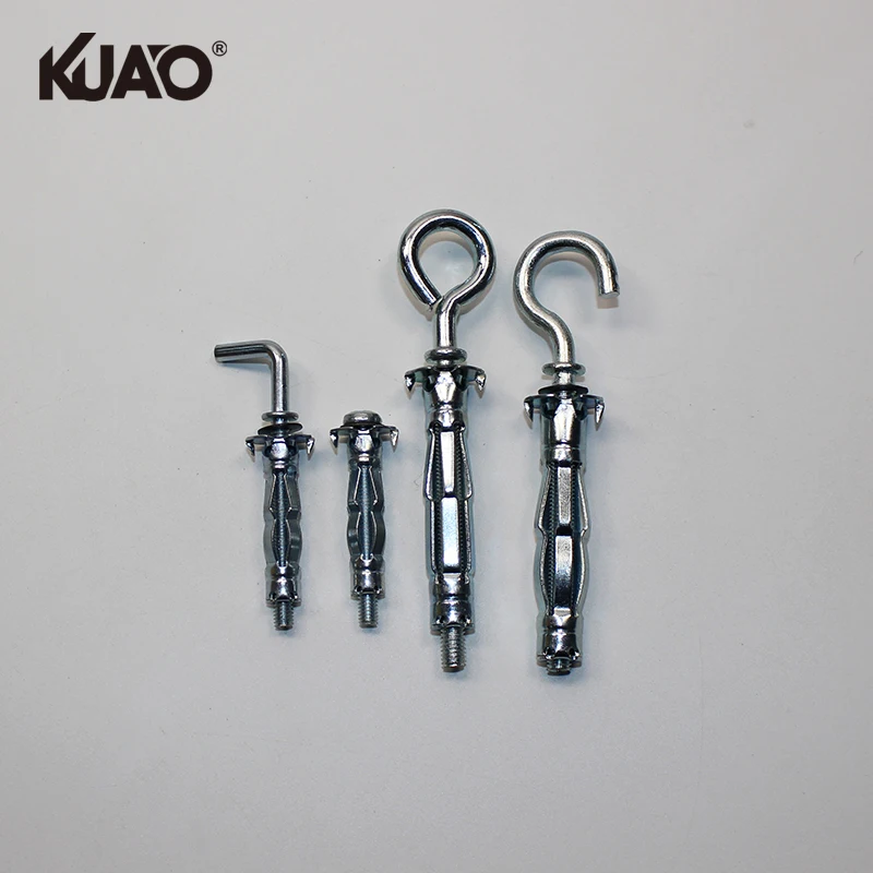 Heavy Duty Metal C Hook L-Type O/Eye-Type Carbon Steel Hollow Wall Plasterboard Fixing Anchor