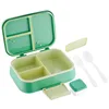3 Compartment green boxes (including sauce box)