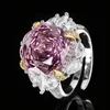 Bague rose séchée, taille ajustable