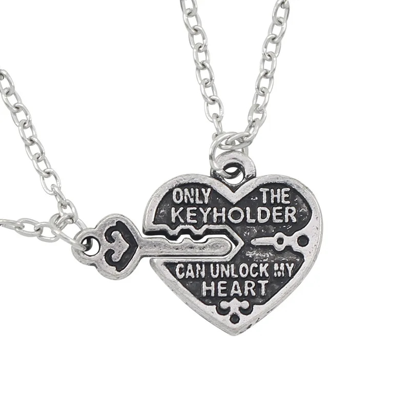 Dropshipping Broken Heart Key Pendant 