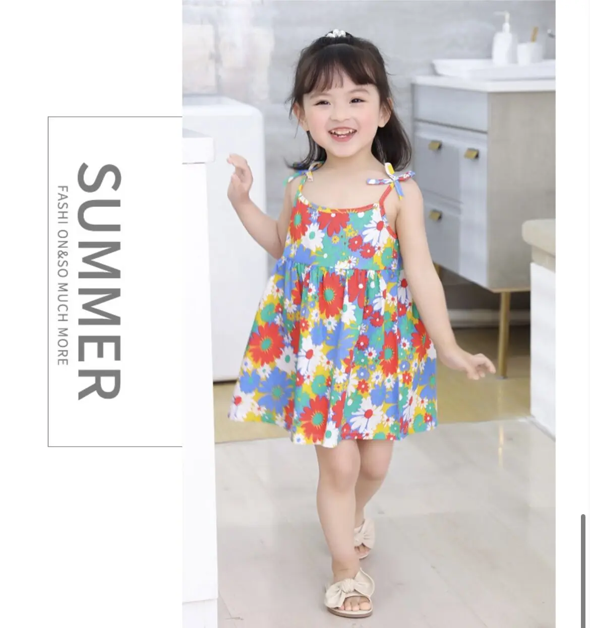 Summer Children's Style Princess Suspender Skirt Girls Dress New Style ...