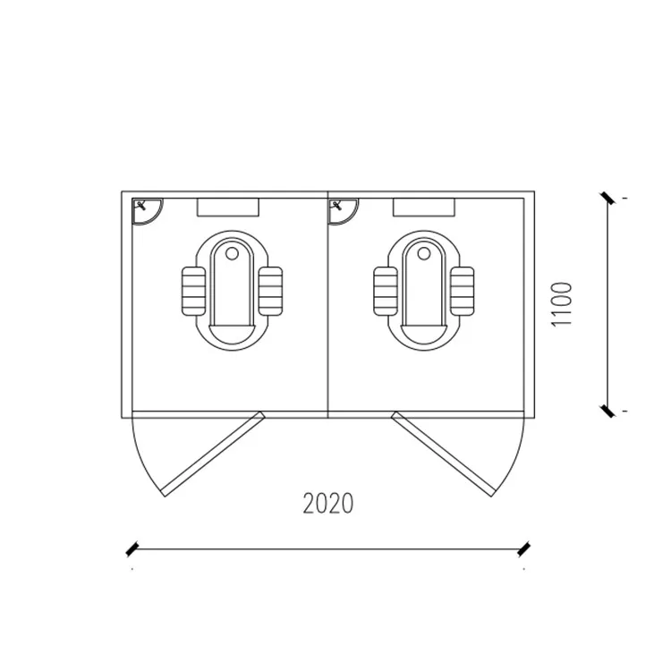Practical Multi-person Public Prefab Toilet Luxurious Portable Sanitary ...