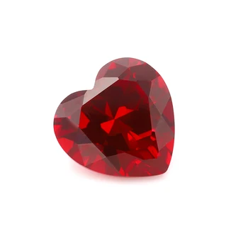 starsgem lab grown ruby 8x8mm heart shape ruby stone price