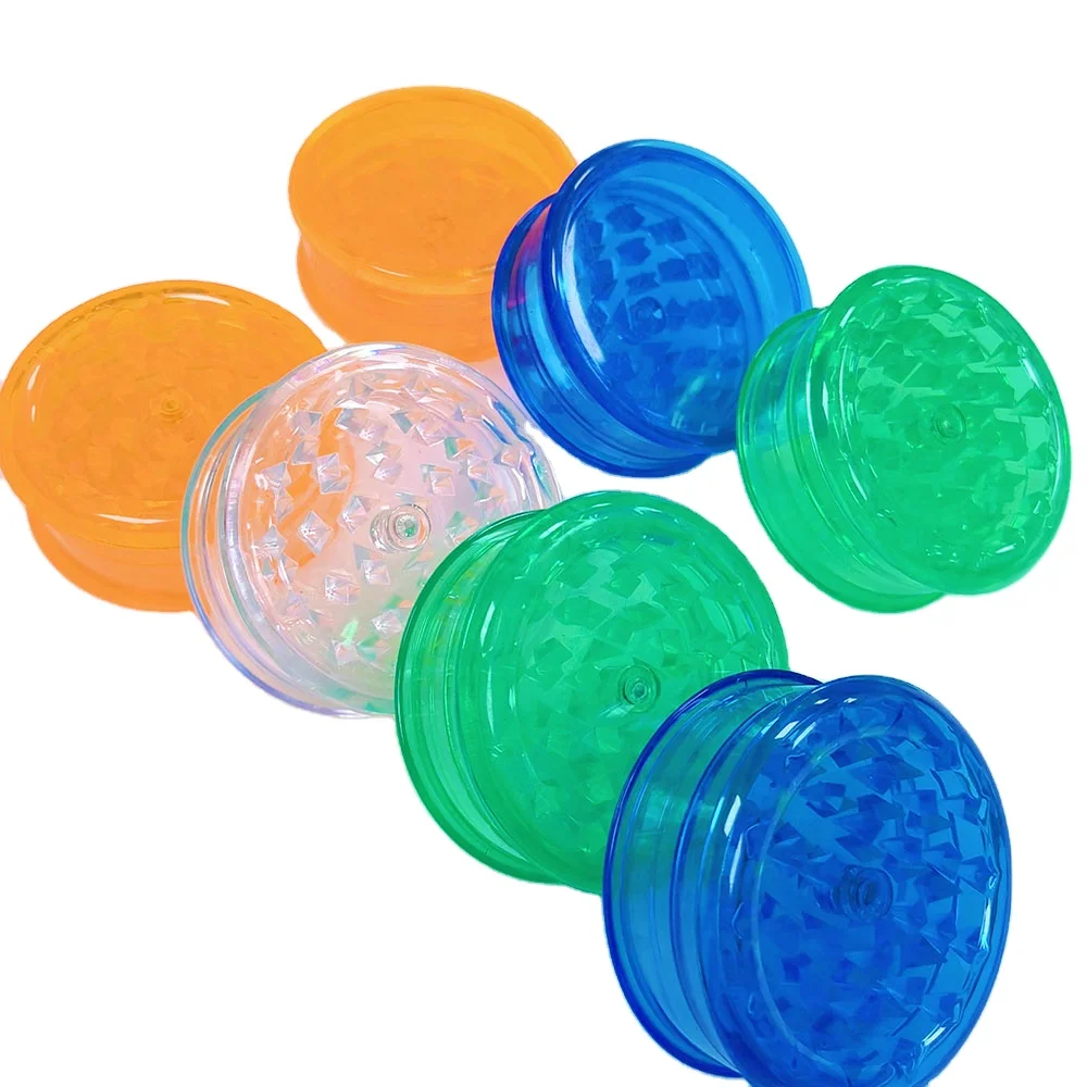 Smoke Shop 40mm Plastic Cigarette Grinder Smoking Pipe Accessories