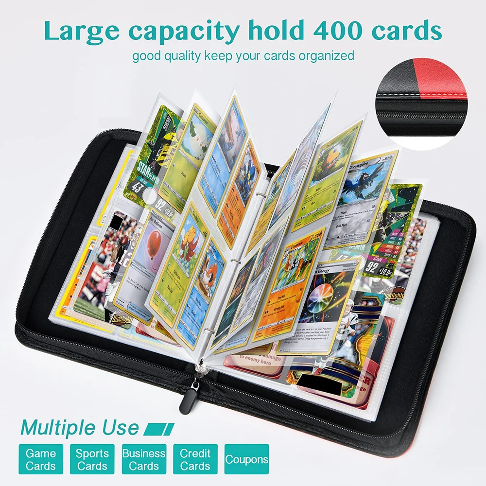 KXM Trading Card Album - 400 Pockets with Double Sleeves