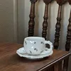 white  6inch sucer+300ml cup