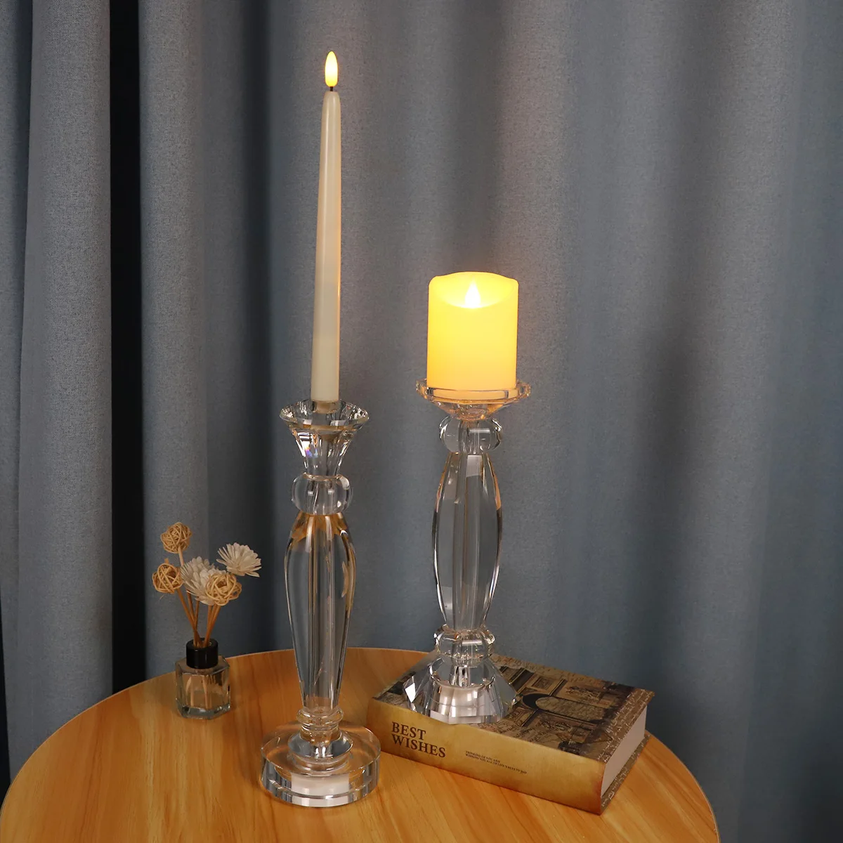 spray color glass candle holder wholesale tall gold candle holder candle crystal