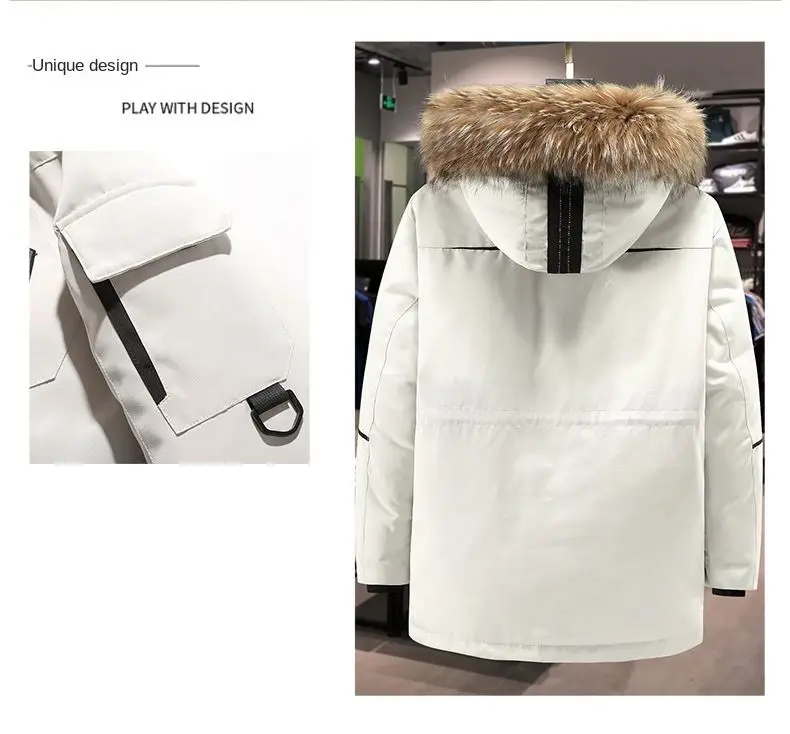 Men's Winter Warm Hooded Thicken Puffer Coat,cross-border men's short style down jacket_voghion.com
