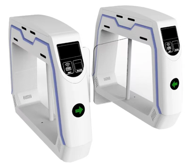 OEM IC/ID Face Recognition Security Access Control Glass Flap Turnstile for Children's Playground, Kindergarten, School