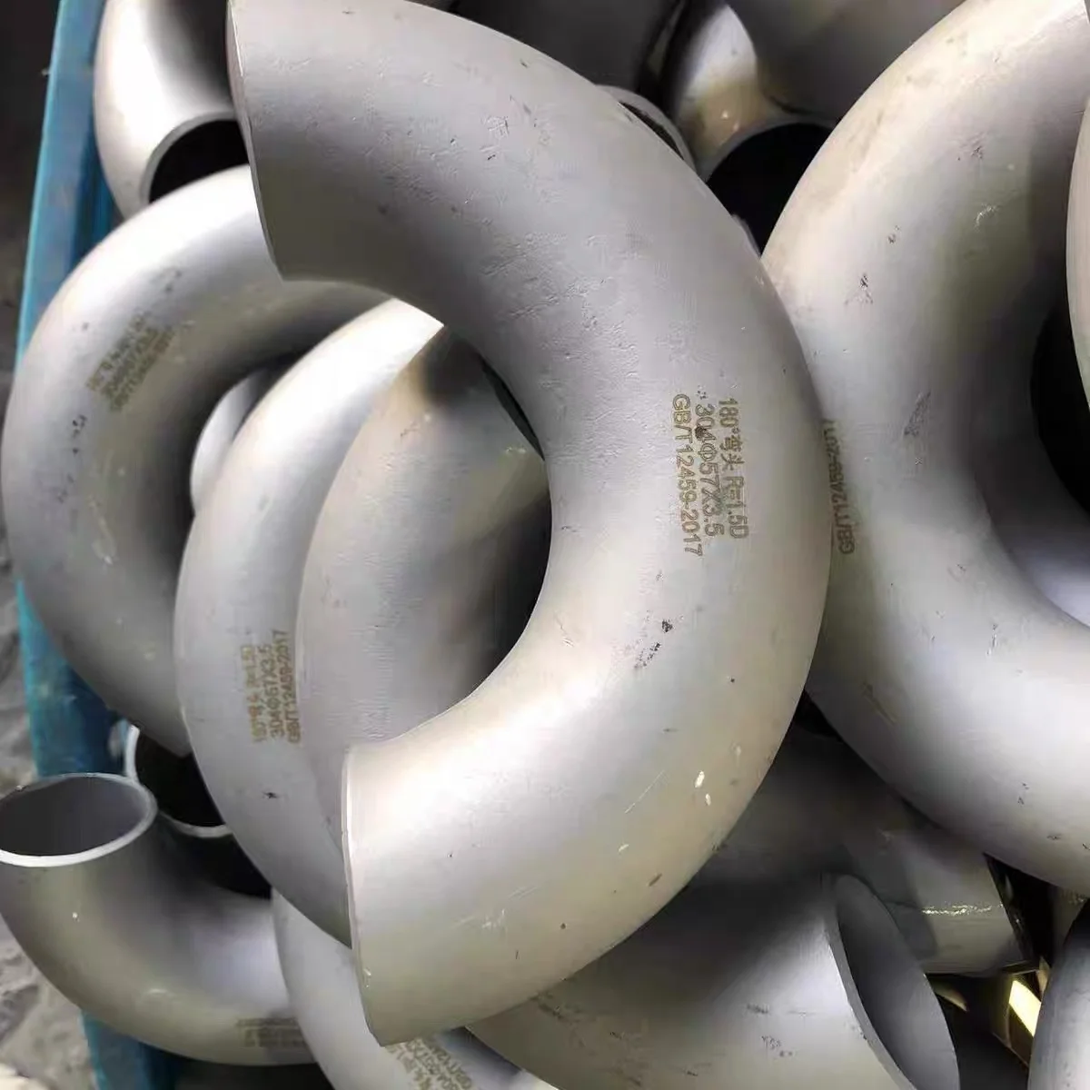 Stainless Steel 304 316 316L 180 degree welded elbow butt weld 22.5 degree long short radius return elbow seamless