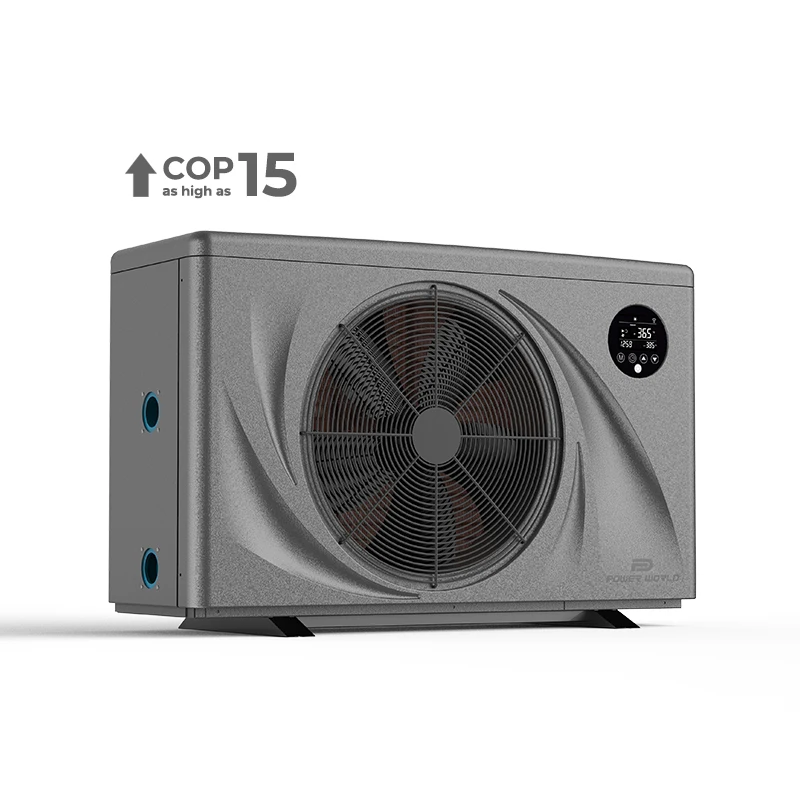 Power World Quiet Pro Series R32 Wifi Control 100m3 Swimming Pool Heater Inverter Heat Pump for Sale