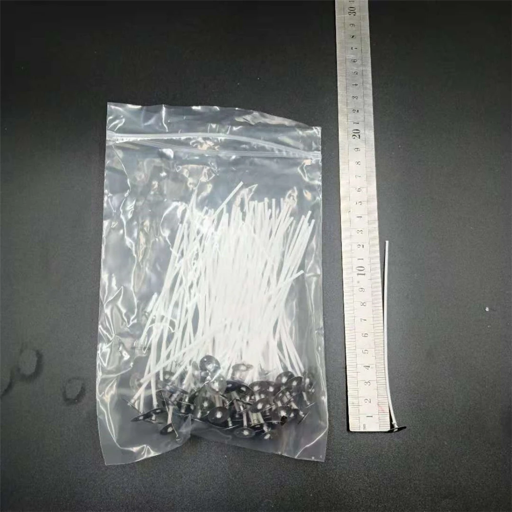 Лидер продаж, предварительно вощеный подсвечник из натурального хлопка, используется для изготовления свечи, силиконовая форма для фитиля