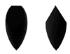 Black Makeup Sponge (Rocket Egg Shape)