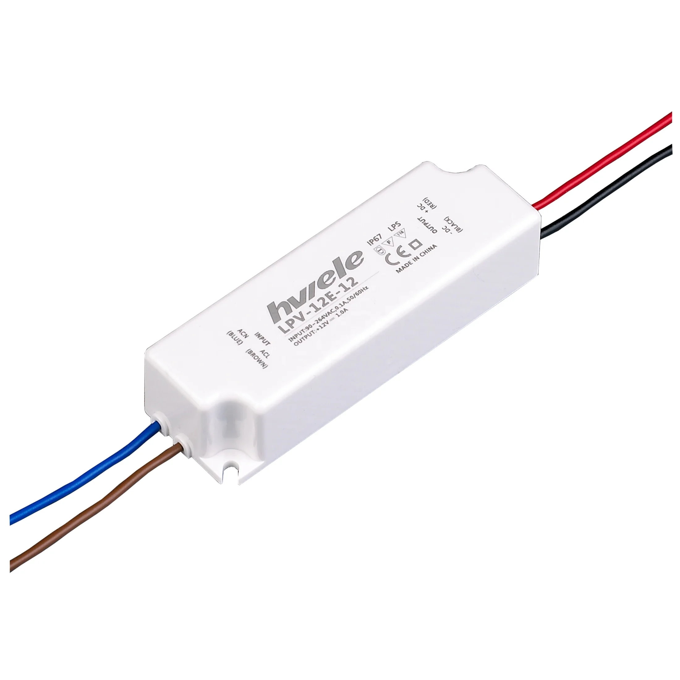 Waterproof Constant Voltage Power Supply LED Driver Transformer 12W 0.5A 24V 