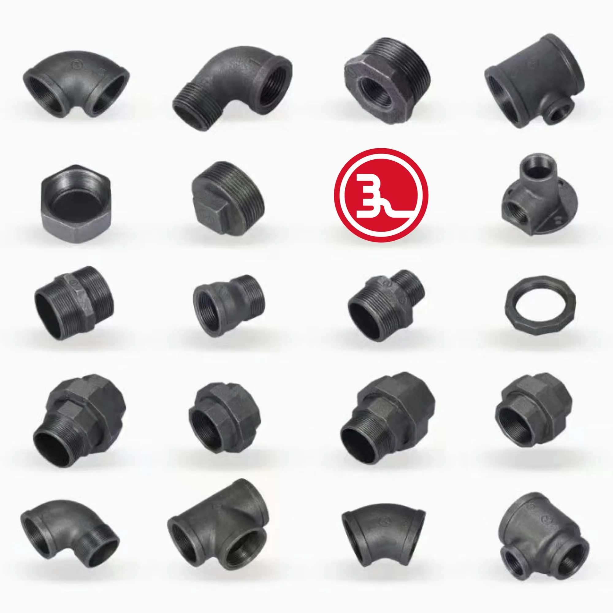 Jianzhi Vpipe Fittings Clip Type Tubular 1'' 45 Elbow Swivel Threaded 1/2 Inch for Refrigerant Iron Pipe Fittings