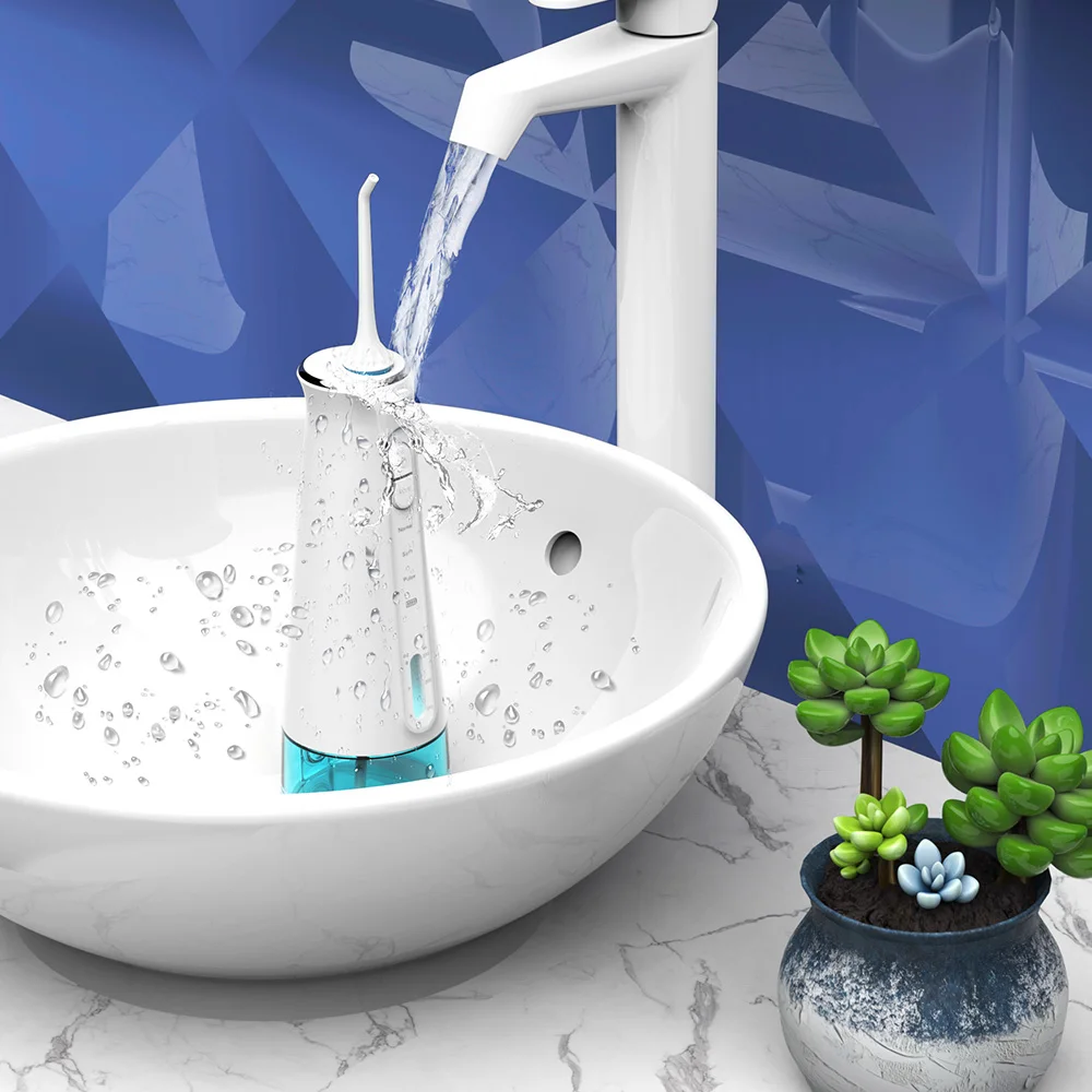 Nicefeel FC2630 Ozone Water Flosser IPX7 Wireless Water Flosser  Water Tank Portable Ozone Dental Flosser Ozone Cleaner