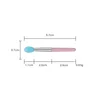 Turquoise silicone head mini lip brush