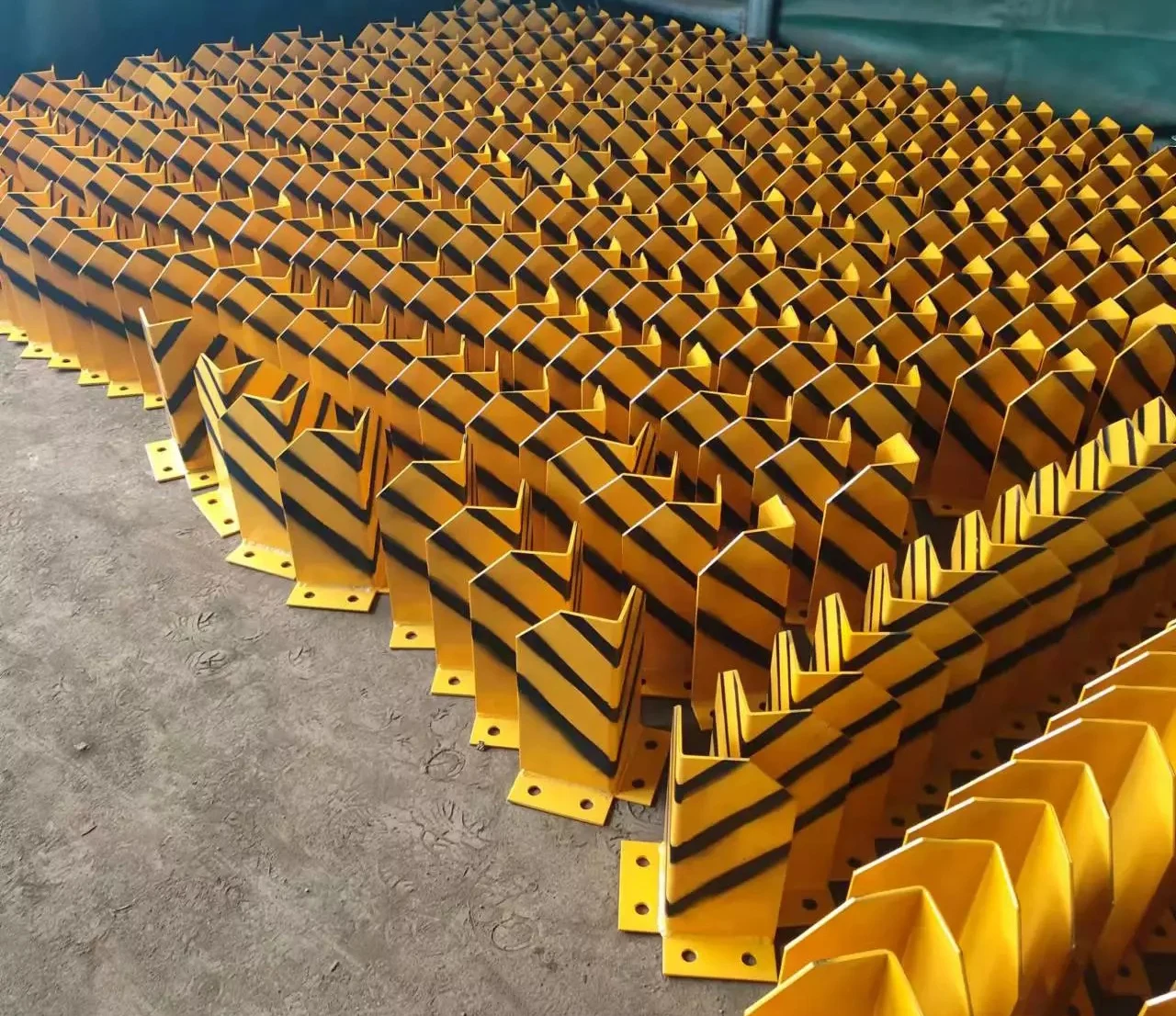Pallet Rack Upright Protectors – 24 Inch Height PVC Frame Guards, Yellow Forklift Post Safety Guards, Snap-On Mounting