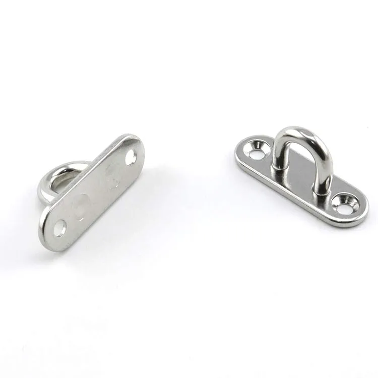 AISI304 Stainless Steel Marine Rowing Boat Sailboat Oblong Pad Eye Plate Rigging Plate