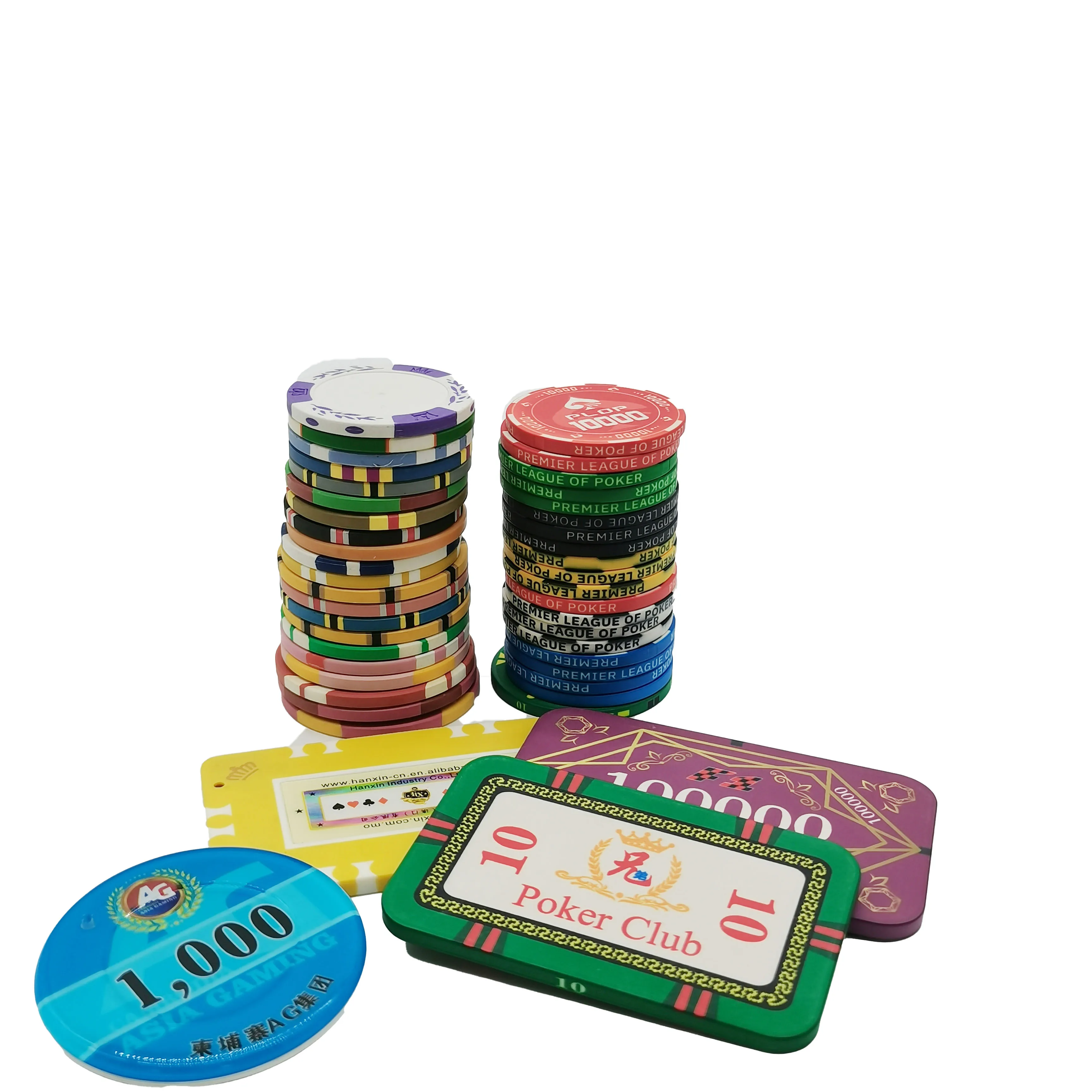 Custom Clay Poker Chips Set Ceramic Poker Chips With Poker Chips Box