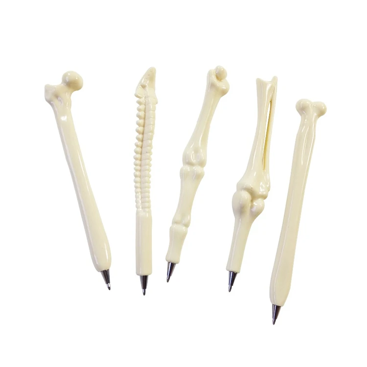 5 Ballpoint Pens Bone Shape Nurse Doctor Student Teacher Stationery Gift Writing 