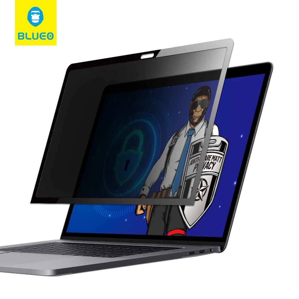 Blueo Anti-scratch Laptop Screen Protector Anti Spy Privacy PET Solf Film for Macbook Pro 16 inch 13 inch Mac book Air
