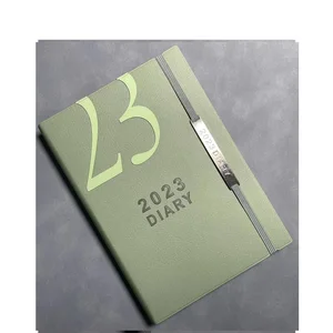 Wholesale Journal Manufacturers Factory Price A5 Notebook Custom Printing Pu Leather Planner 2026 Agenda Diary With Elastic