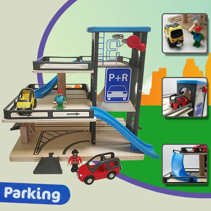 Educational Wooden Toys Kids Car Toy Garage More