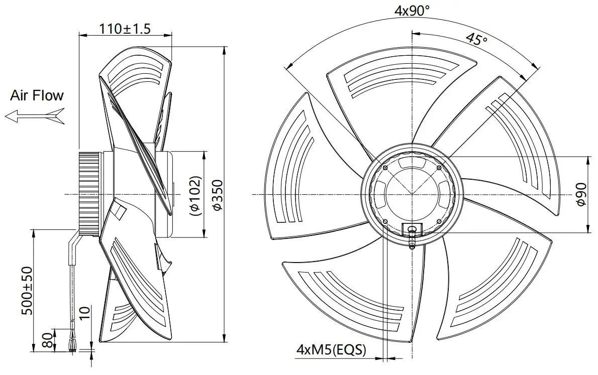 External Rotor Motor, Brushless, Axial - detail 10