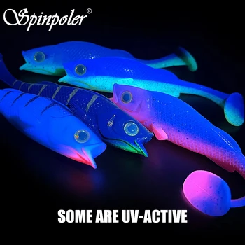 Spinopler Predator Fishing Lure 7cm 11cm 14cm Soft Body T-Tail Swimbait Bass Perch Pike Fishing UV Wobbler Rubber Shad Tackle – Soft Lure – view 3