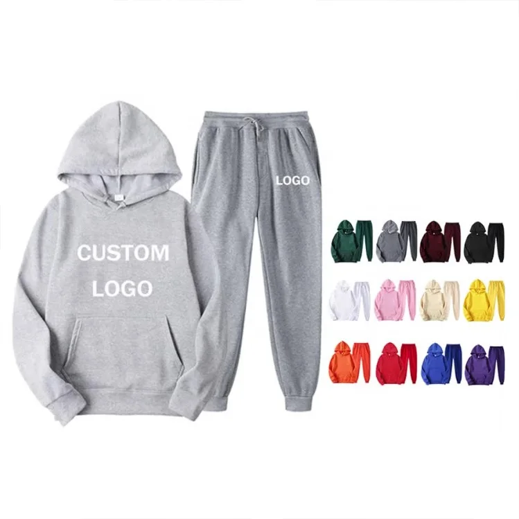 Unisex Sweatsuit 2 Piece Set Women Jogging Suits Wholesale Winter ...