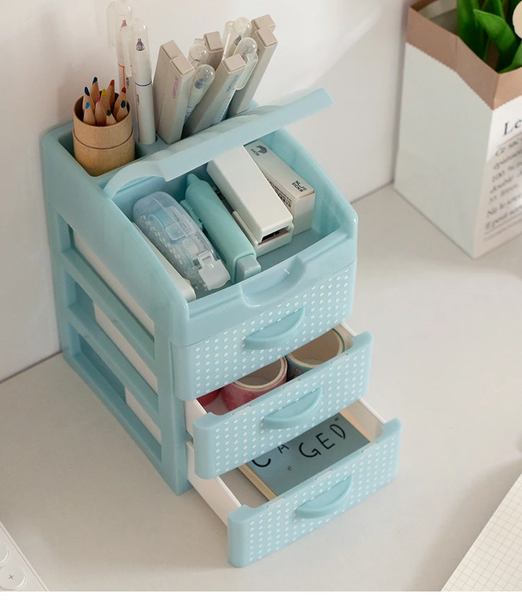 Product 2/3/4 Layers Plastic Desktop Transparent Drawer Organizer Cosmetic Cabinet Storage Drawer Box Plastic For Makeup supplier