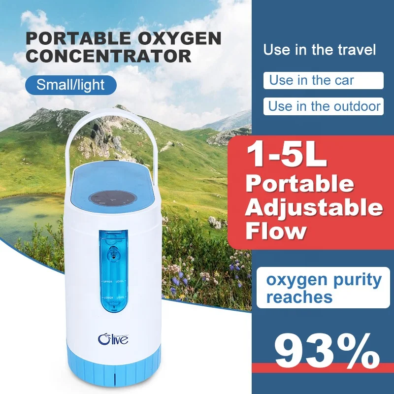 Mini concentrateur d'oxygène portable olv-c1 usage médical, faible