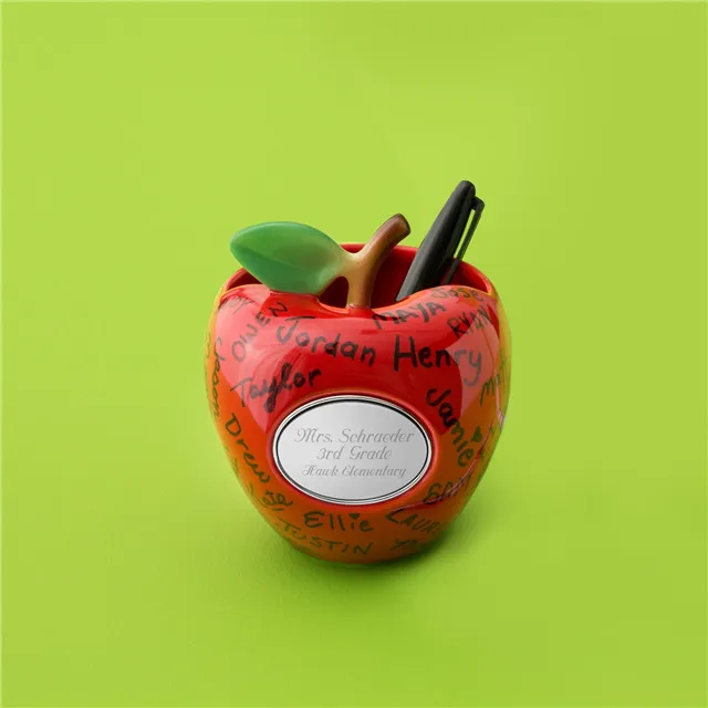 Custom Plastic Container Shape Pen Holder Personalized Pen Holder