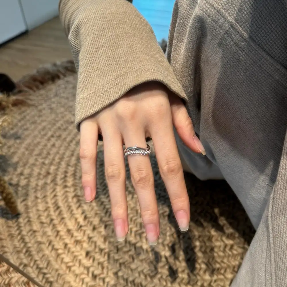 KAKODIY 14K Gold Plated Double Layer Ring Jewelry Engagement 925 Sterling Silver 5A Zircon Ring detail 5