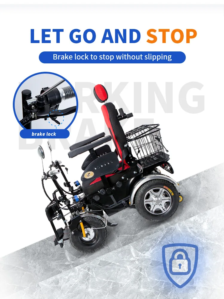 Electric High Speed Offroad All Terrain Wheel Chair Car Heavy Duty ...