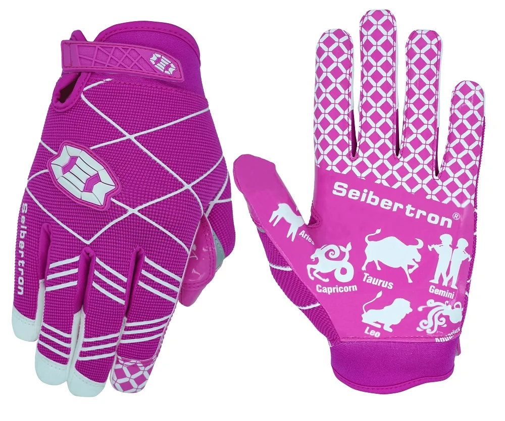 Seibertron Twelve Constellations Ultra-Stick Sports Receiver  Glove American Football Gloves Youth