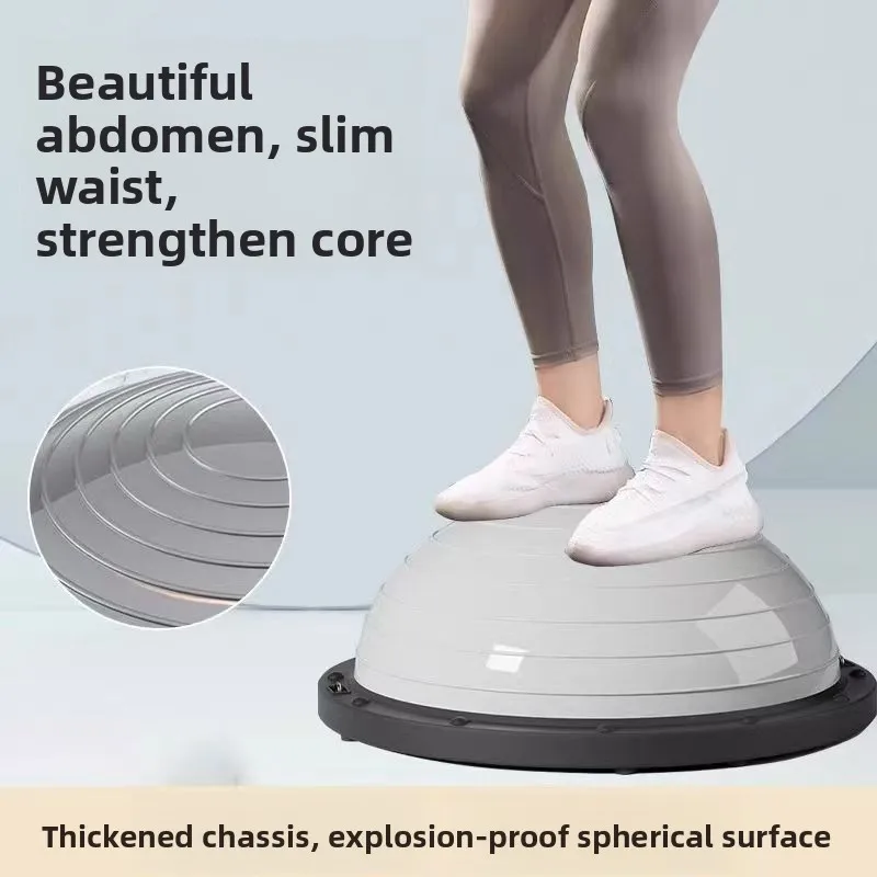 Sports Fitness Half-circle Balance Ball Pilates Smooth-surface Wobble Ball product detail 3