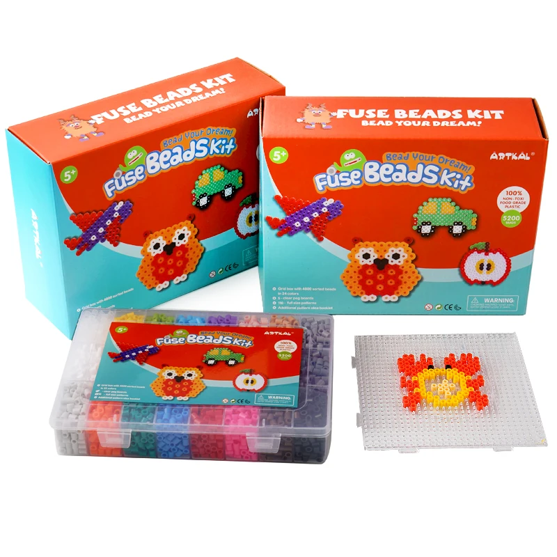 Artkal 24 Colors Midi Fuse Bead Kit (4,800 Beads)